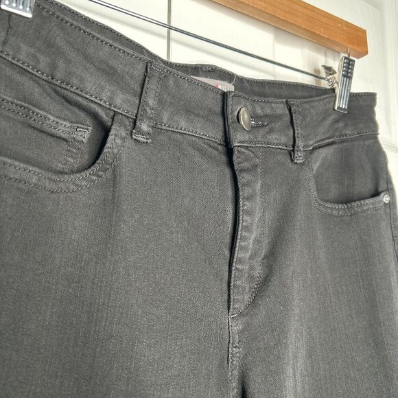 DL1961 Emma Riker Black Denim Low Rise Instasculpt Skinny Jeans Women's Size 28 - Picture 4 of 14